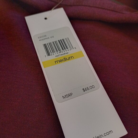 Calvin Klein Adult Medium Polo NWT Red Heather - Picture 3 of 6